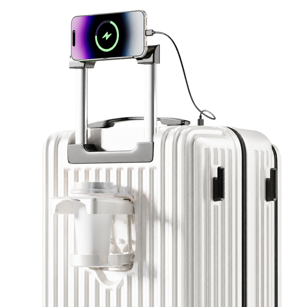 Expandable Front Opening Luggage with TSA Lock, Large Capacity Hard Shell Suitcase for Travel