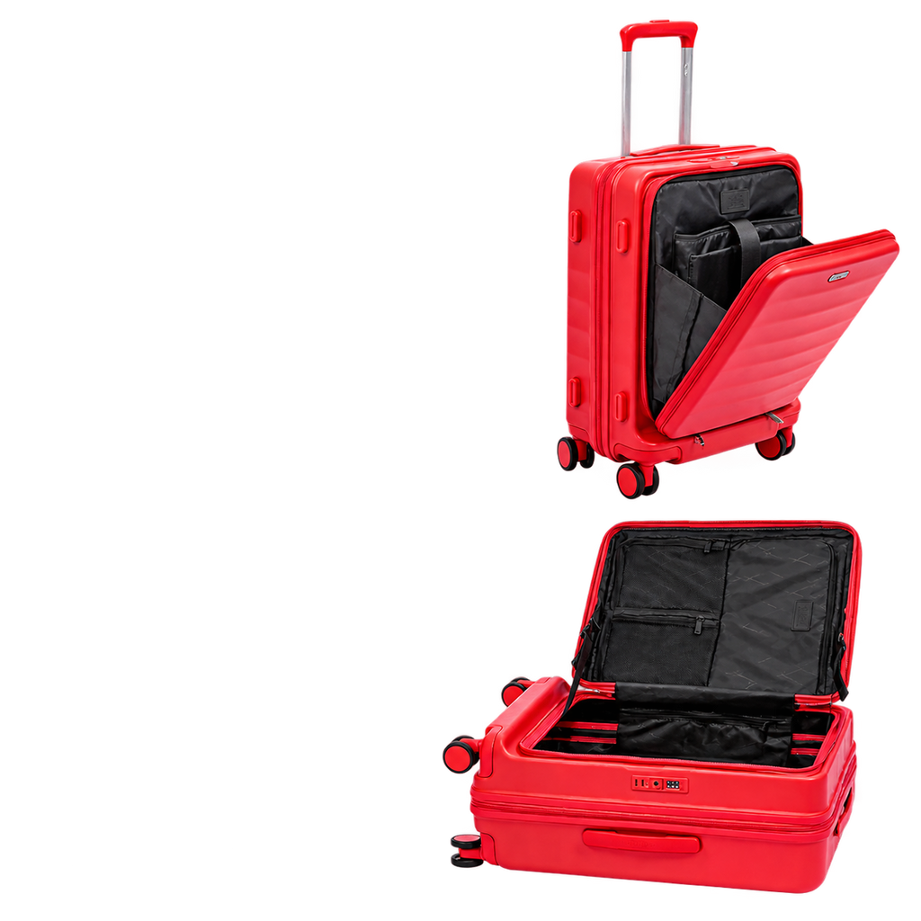 Front-Opening Hardside Rolling Luggage 20/24/28 Inch