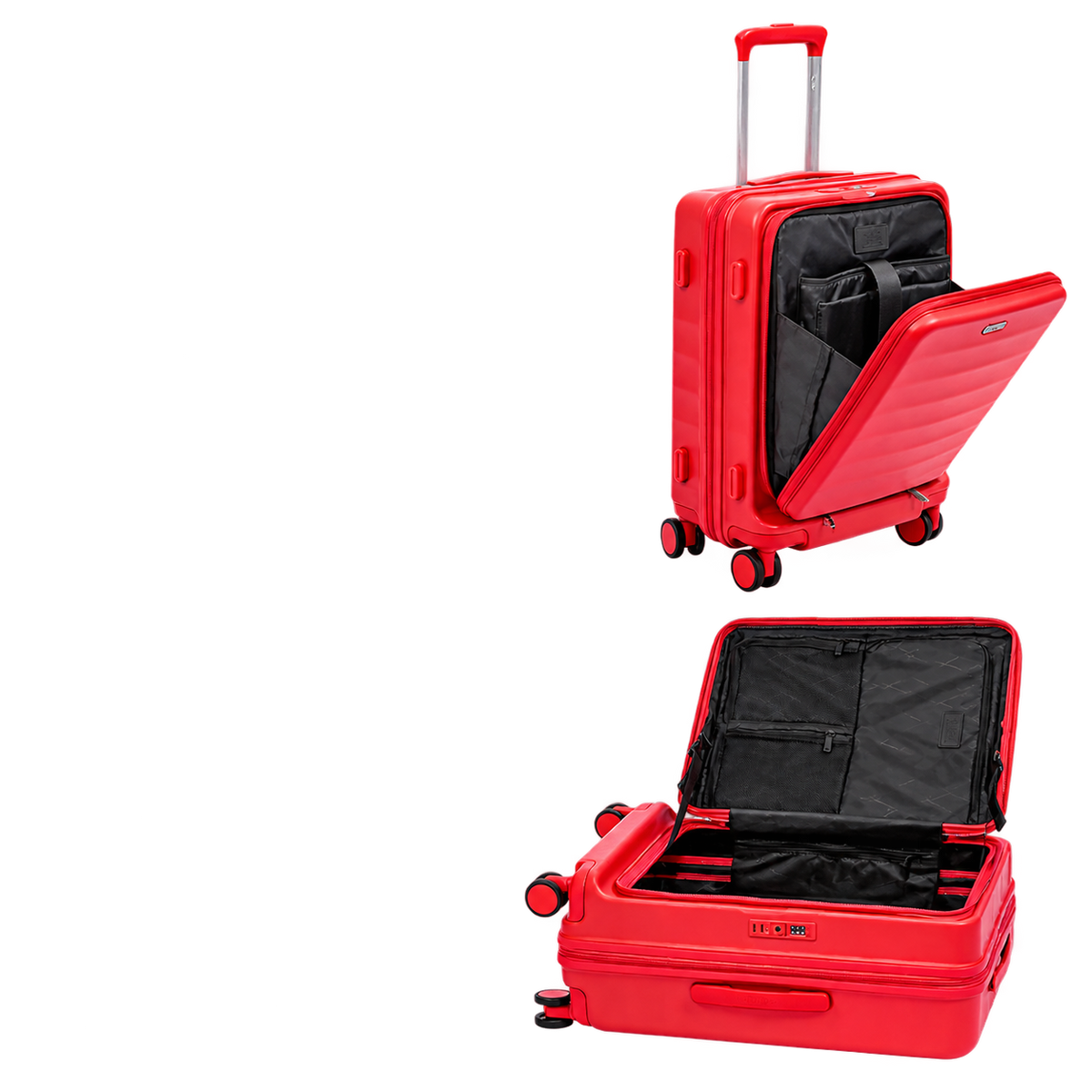 Front-Opening Hardside Rolling Luggage 20/24/28 Inch