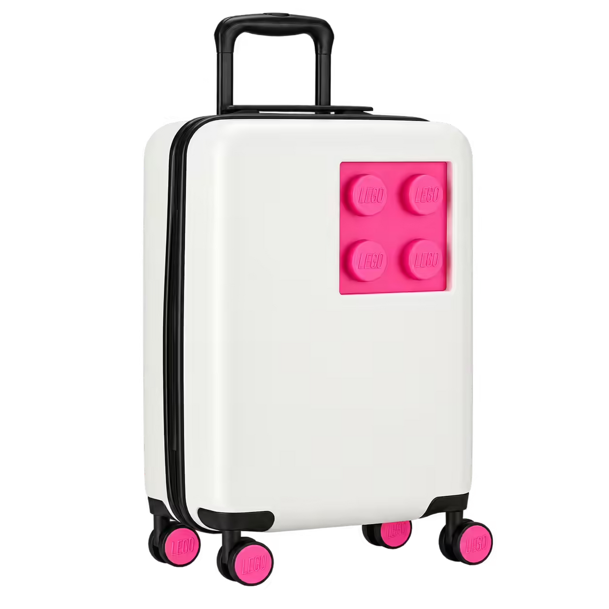 Kids Building Block Hardshell Carry-On Suitcase – 20 Inch Lightweight Spinner Luggage