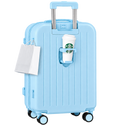 4-in-1 Travel Suitcase with Phone Holder, Cup Holder, Scratch-Resistant Shell & Smart Travel Design