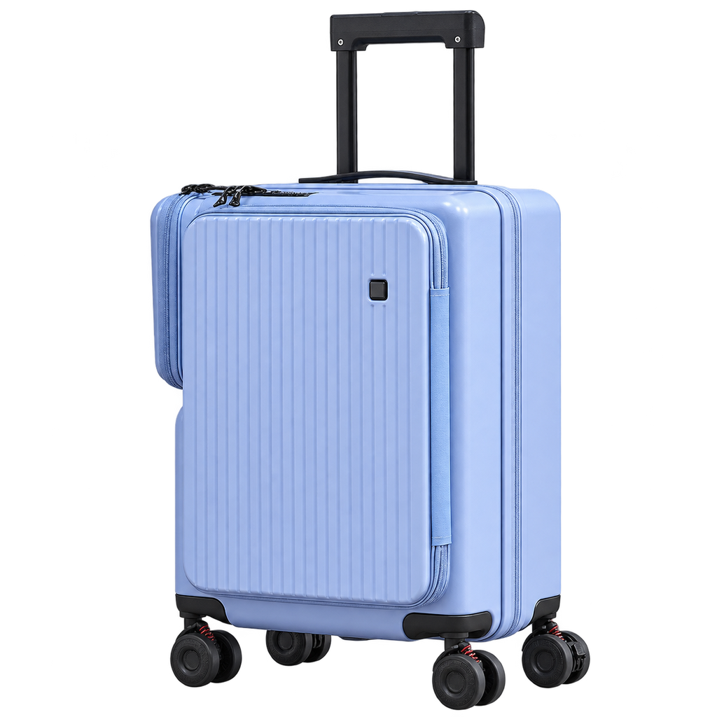 VORLIVA Smart Front Opening Carry On Luggage – Premium Expandable Hardshell Suitcase with Laptop Compartment & 360° Spinner Wheels