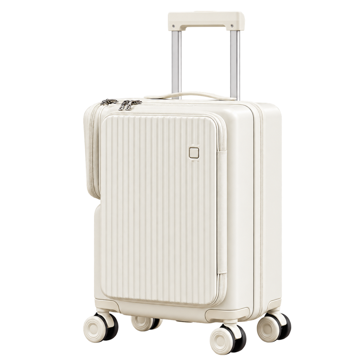 VORLIVA Smart Front Opening Carry On Luggage – Premium Expandable Hardshell Suitcase with Laptop Compartment & 360° Spinner Wheels