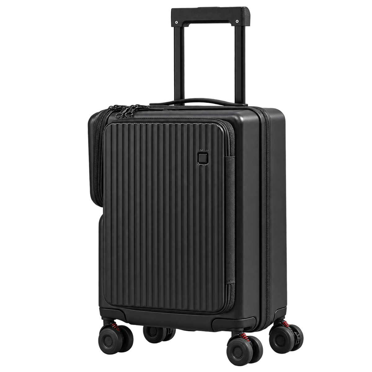 VORLIVA Smart Front Opening Carry On Luggage – Premium Expandable Hardshell Suitcase with Laptop Compartment & 360° Spinner Wheels
