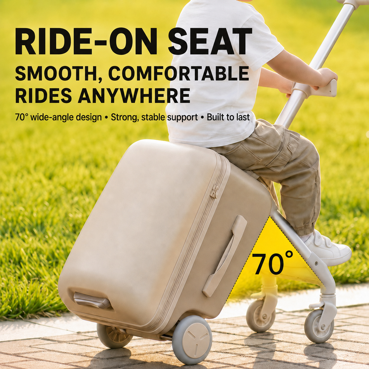 VORLIVA Kids Ride-On Suitcase Stroller – 20"