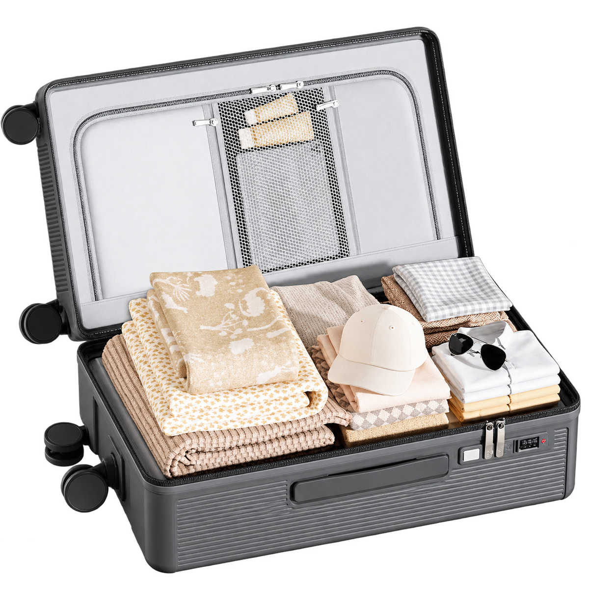 DeepSpace 3:7 Hardshell Luggage 3-Piece Set · 20" / 24" / 30" · Large Capacity · 5-Wheel Support