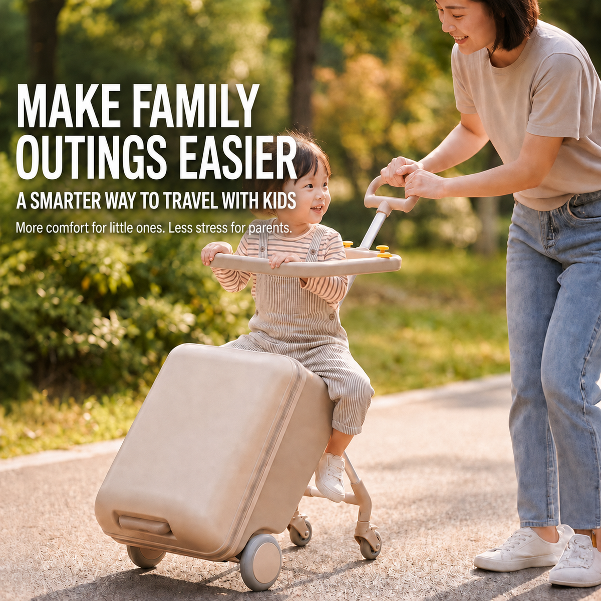 VORLIVA Kids Ride-On Suitcase Stroller – 20"