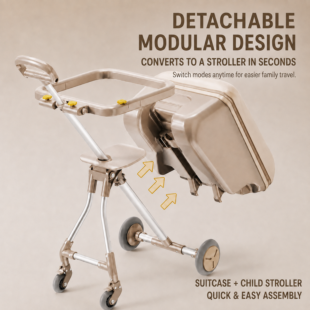 VORLIVA Kids Ride-On Suitcase Stroller – 20"