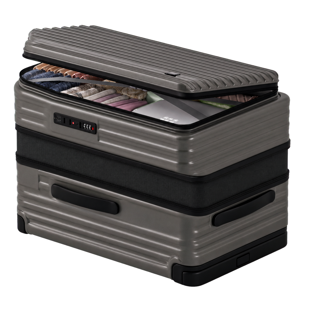 Large Capacity Side-Opening Suitcase with Wet & Dry Separation – Business Travel Luggage