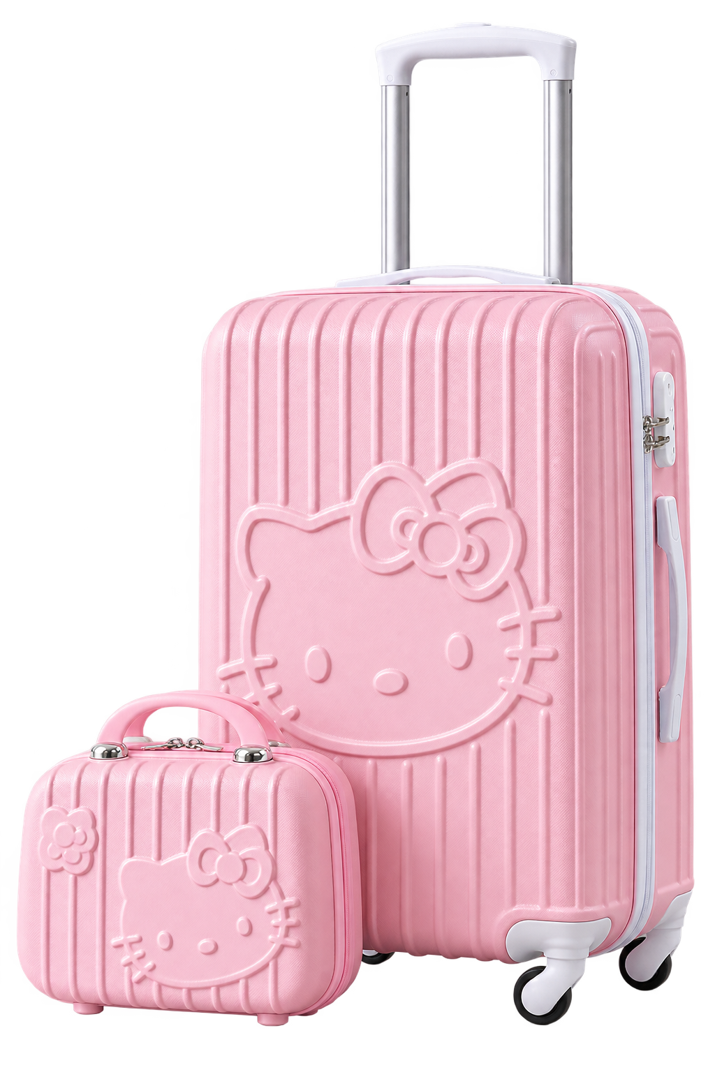 Cute Kitty Luggage Set with Carry-On Bag – 20, 24 & 26 Inch
