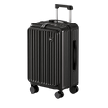 Expandable Front Opening Luggage with TSA Lock, Large Capacity Hard Shell Suitcase for Travel