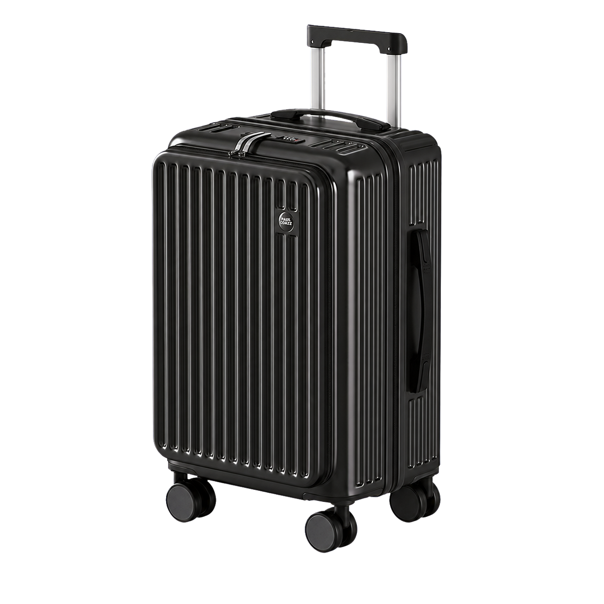 Expandable Front Opening Luggage with TSA Lock, Large Capacity Hard Shell Suitcase for Travel