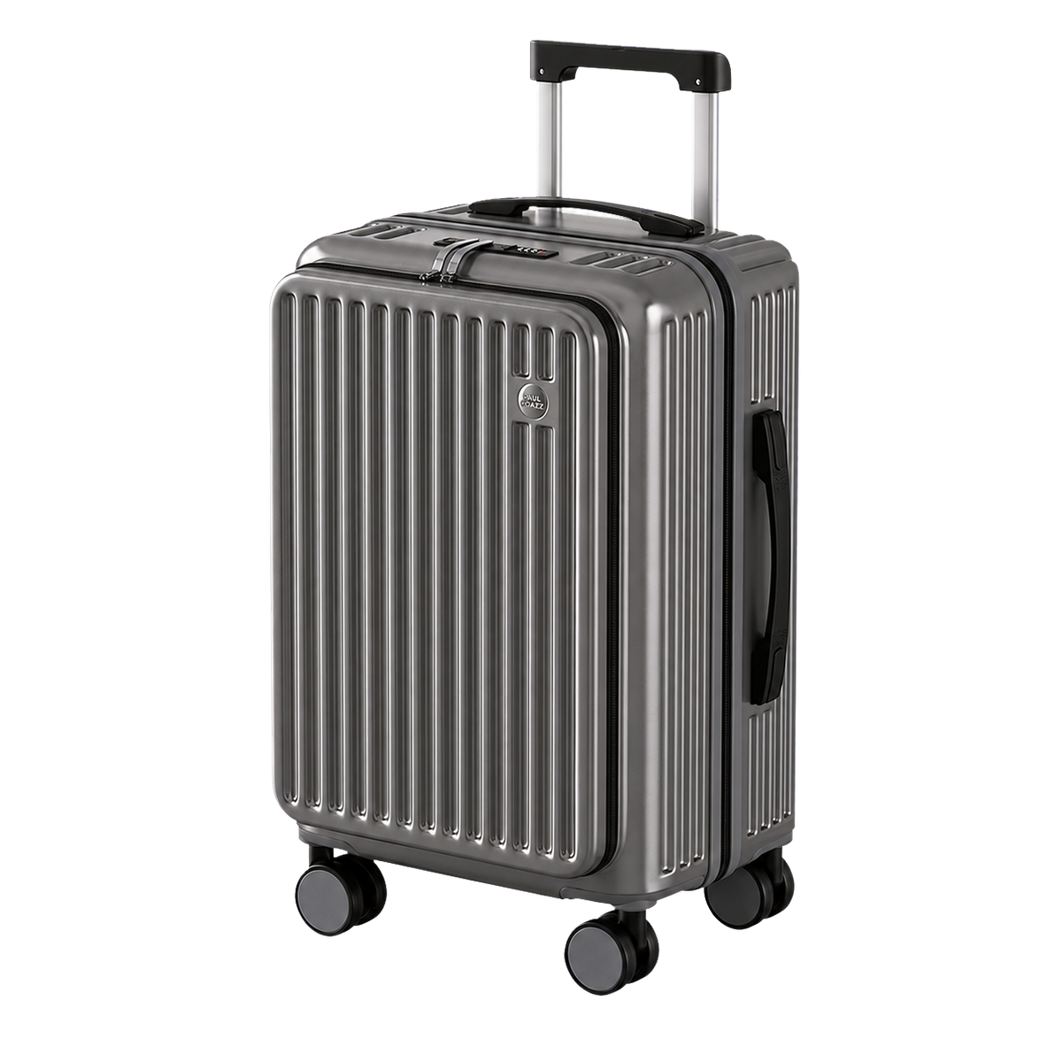 Expandable Front Opening Luggage with TSA Lock, Large Capacity Hard Shell Suitcase for Travel