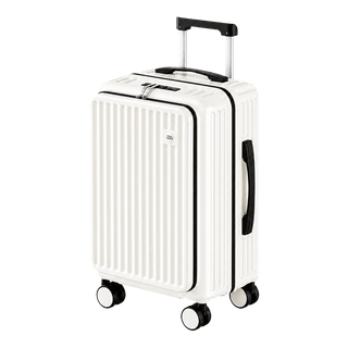 Expandable Front Opening Luggage with TSA Lock, Large Capacity Hard Shell Suitcase for Travel
