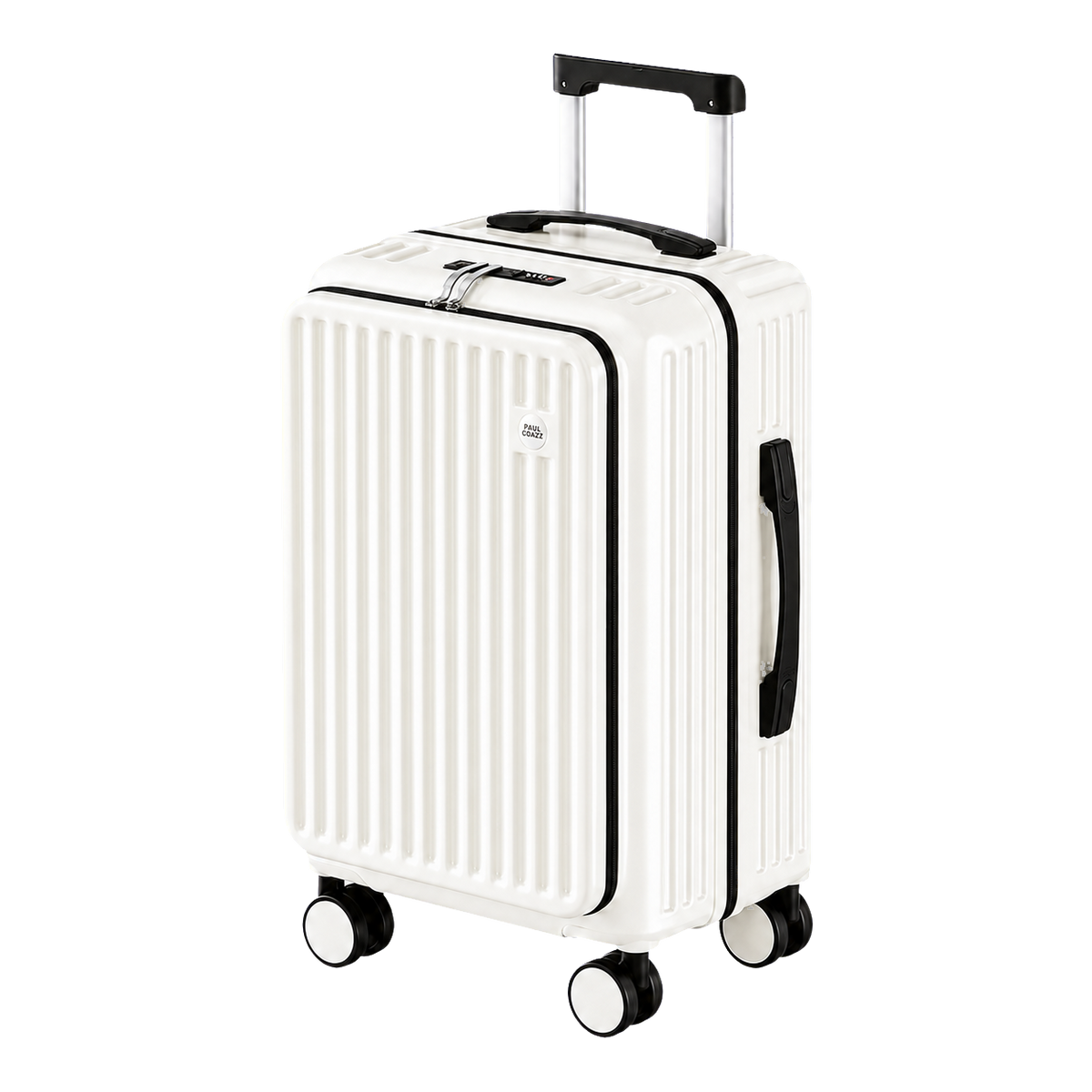 Expandable Front Opening Luggage with TSA Lock, Large Capacity Hard Shell Suitcase for Travel
