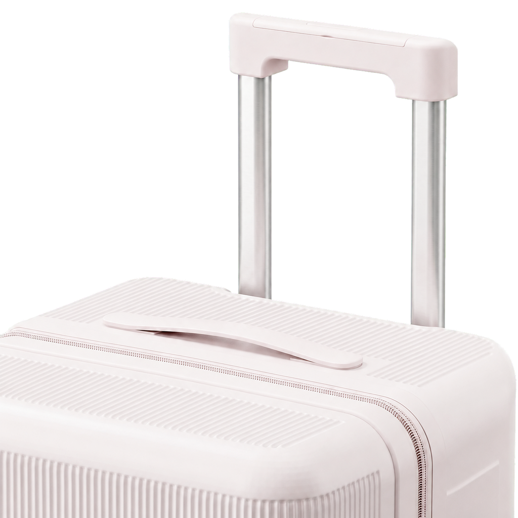 Durable Vertical Ribbed Travel Suitcase – Large Capacity, Impact-Resistant with 360° Spinner Wheels