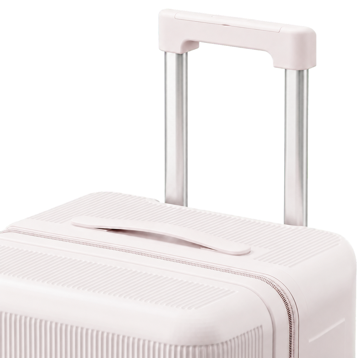 Durable Vertical Ribbed Travel Suitcase – Large Capacity, Impact-Resistant with 360° Spinner Wheels