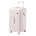 Durable Vertical Ribbed Travel Suitcase – Large Capacity, Impact-Resistant with 360° Spinner Wheels